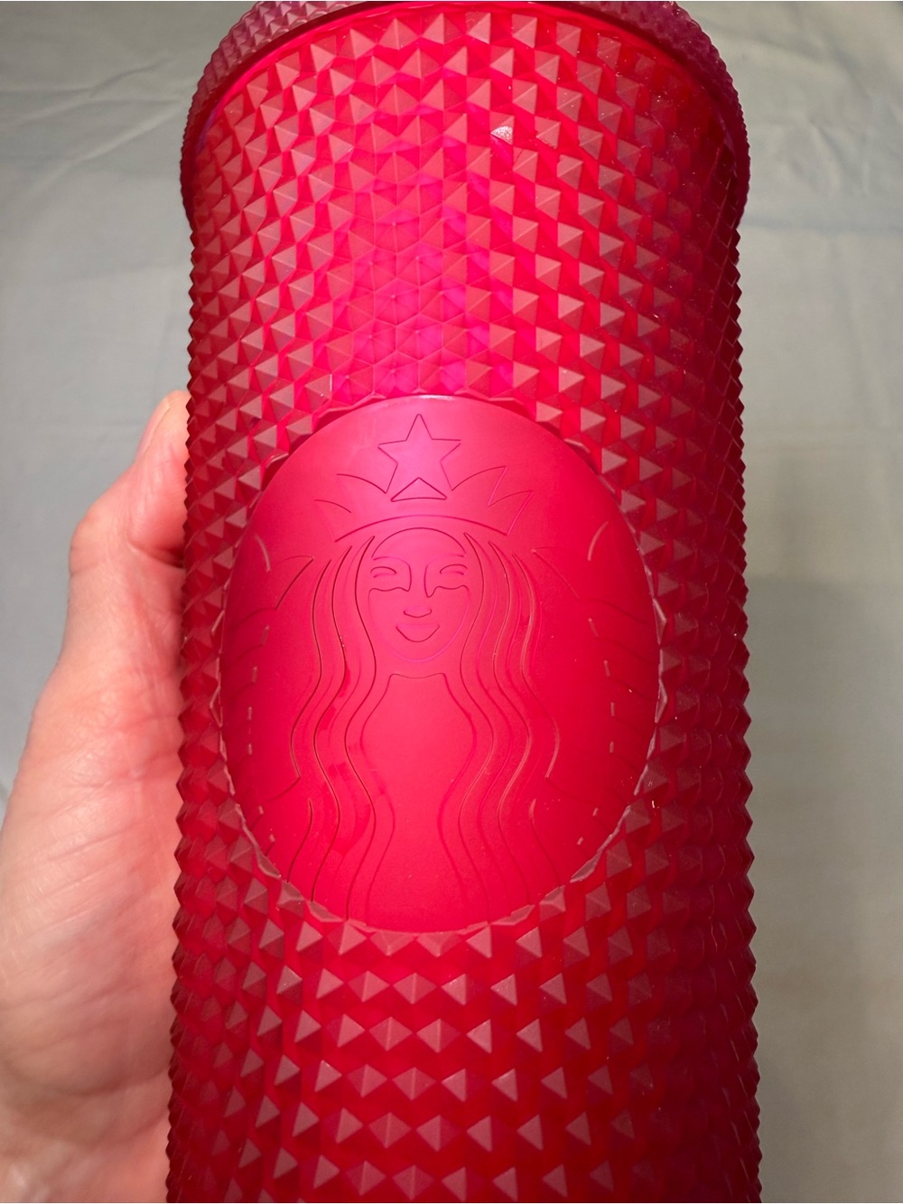 Starbucks Hot Pink Studded Venti Tumbler 24 oz